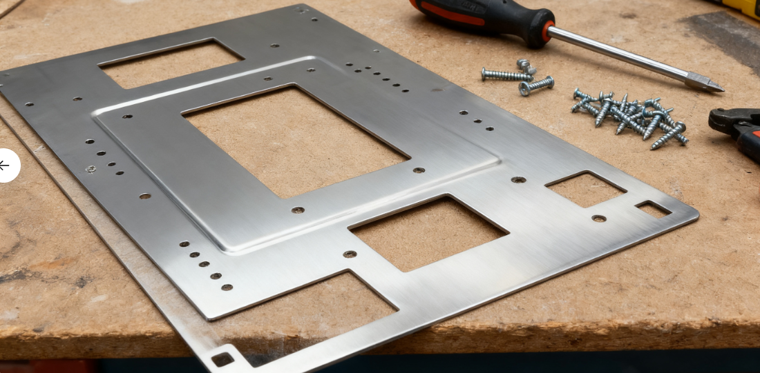 Metal Computer Interface Panel PC Host Heat-Resistant Stainless Steel Computer Case Panel
